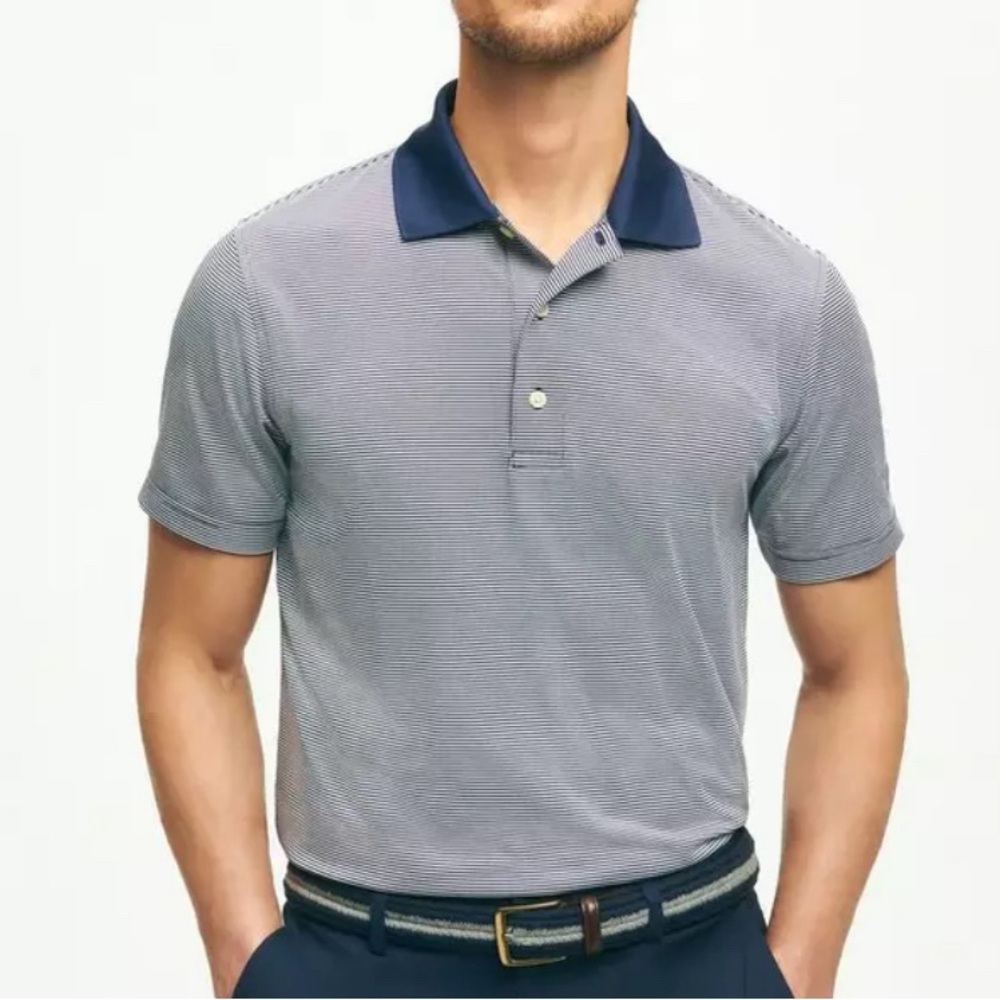 Brooks Brothers Performance Polo Slim Fit Short Sleeve
